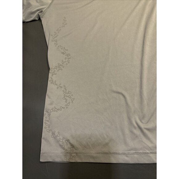 Puma Top Women Size Large Gray Short Sleeve T-Shirt Activewear - Picture 4 of 11